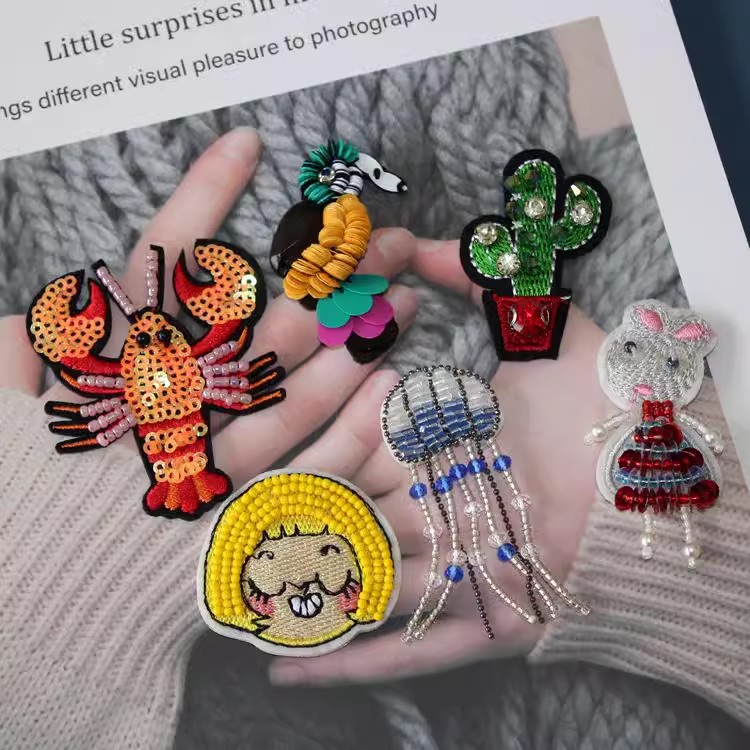 Embroidery Beading Cloth Decoration EA0009