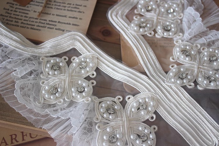 Embroidery Beading Collar DIY Material LC0016-Lace Fabric Shop