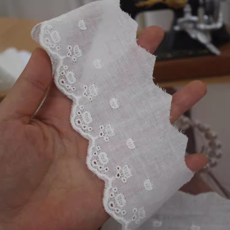 Embroidery Bear Eyelet Lace Width 5-9 cm EF0024-Lace Fabric Shop