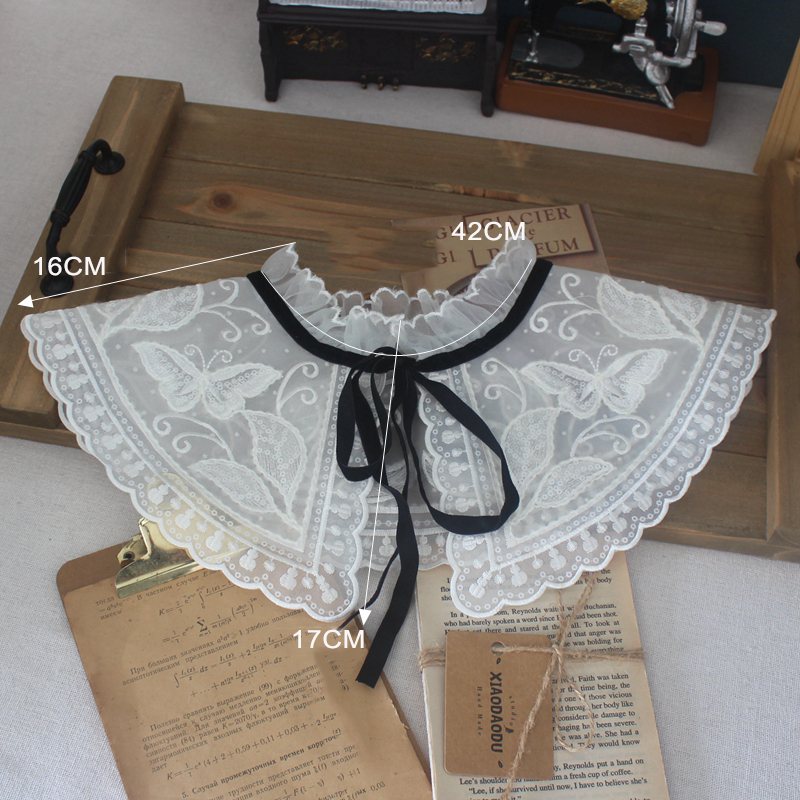 Embroidery Eyelet Cotton Lace Collar Fabric EF0035-Lace Fabric Shop