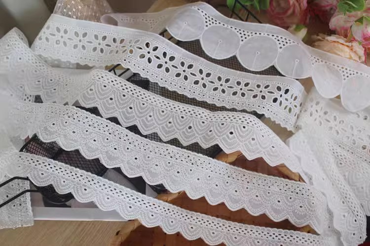 Embroidery Lace Fabric Trim Width 3-7 cm EF0027-Lace Fabric Shop
