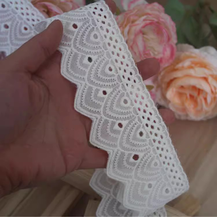 Embroidery Lace Fabric Trim Width 3-7 cm EF0027-Lace Fabric Shop