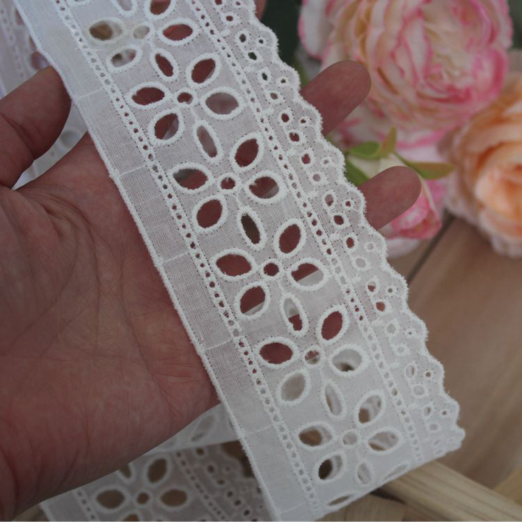 Embroidery Lace Fabric Trim Width 3-7 cm EF0027-Lace Fabric Shop