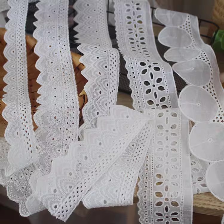 Embroidery Lace Fabric Trim Width 3-7 cm EF0027-Lace Fabric Shop
