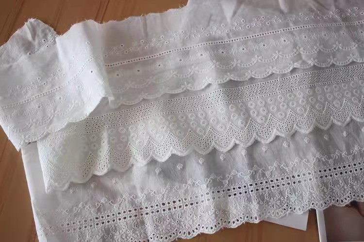 Embroidery Lace Trim Fabric Width 14 cm EF0095-Lace Fabric Shop