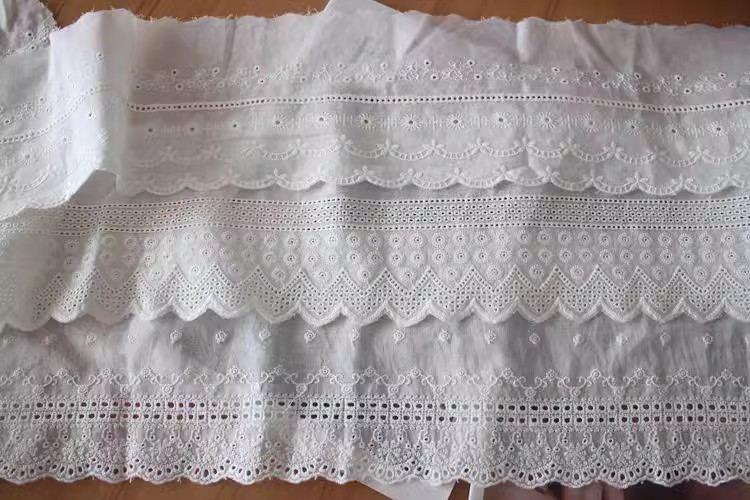 Embroidery Lace Trim Fabric Width 14 cm EF0095-Lace Fabric Shop