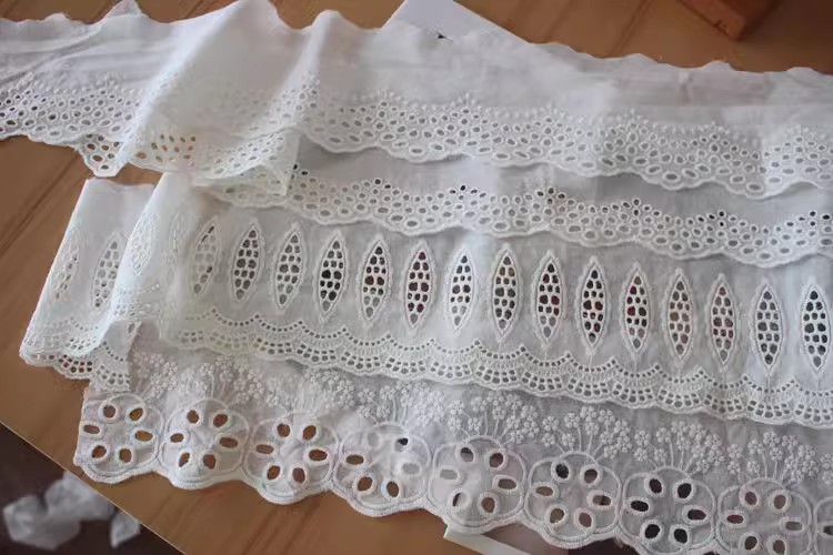 Embroidery Lace Trims Width 8-12 cm EF0029-Lace Fabric Shop