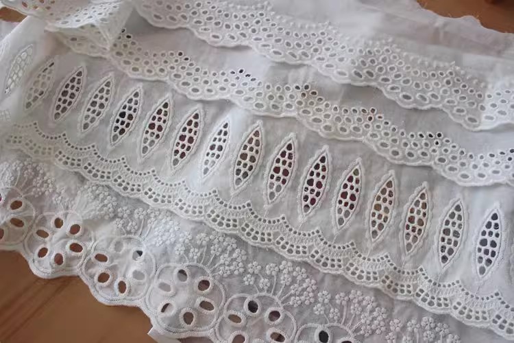 Embroidery Lace Trims Width 8-12 cm EF0029-Lace Fabric Shop