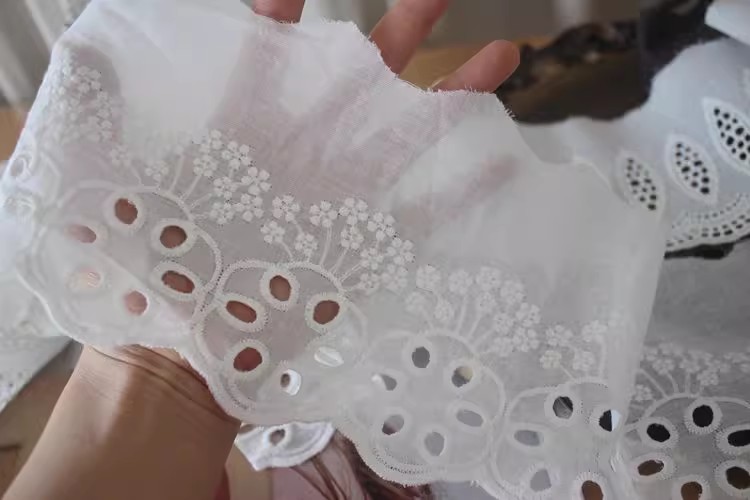 Embroidery Lace Trims Width 8-12 cm EF0029-Lace Fabric Shop