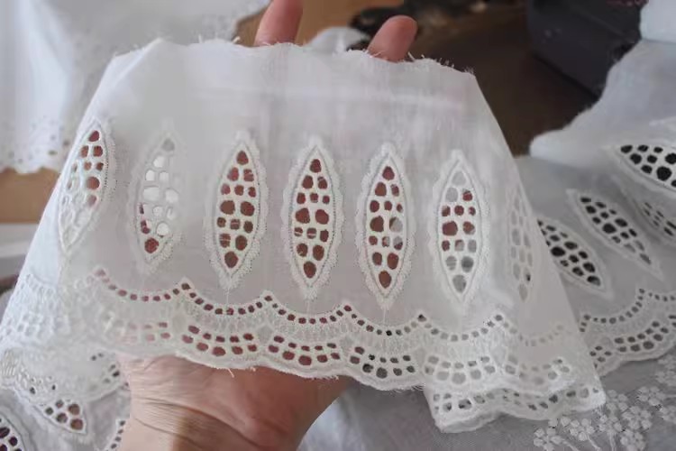 Embroidery Lace Trims Width 8-12 cm EF0029-Lace Fabric Shop