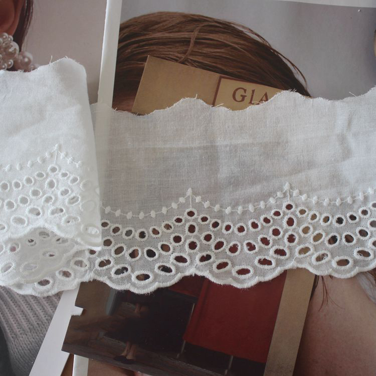 Embroidery Lace Trims Width 8-12 cm EF0029-Lace Fabric Shop