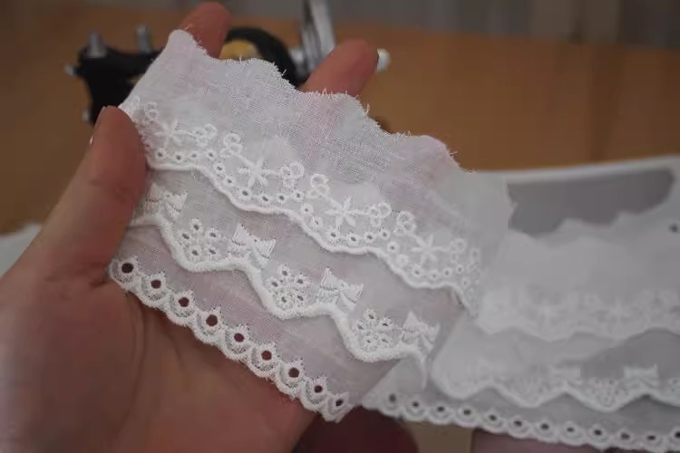 Embroidery Lace Trimming Width 2-4 cm EF0099-Lace Fabric Shop
