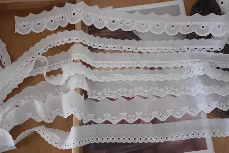 Embroidery Lace Trimming Width 2-4 cm EF0099-Lace Fabric Shop