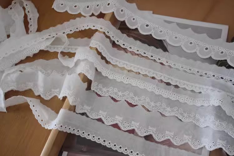 Embroidery Lace Trimming Width 2-4 cm EF0099-Lace Fabric Shop