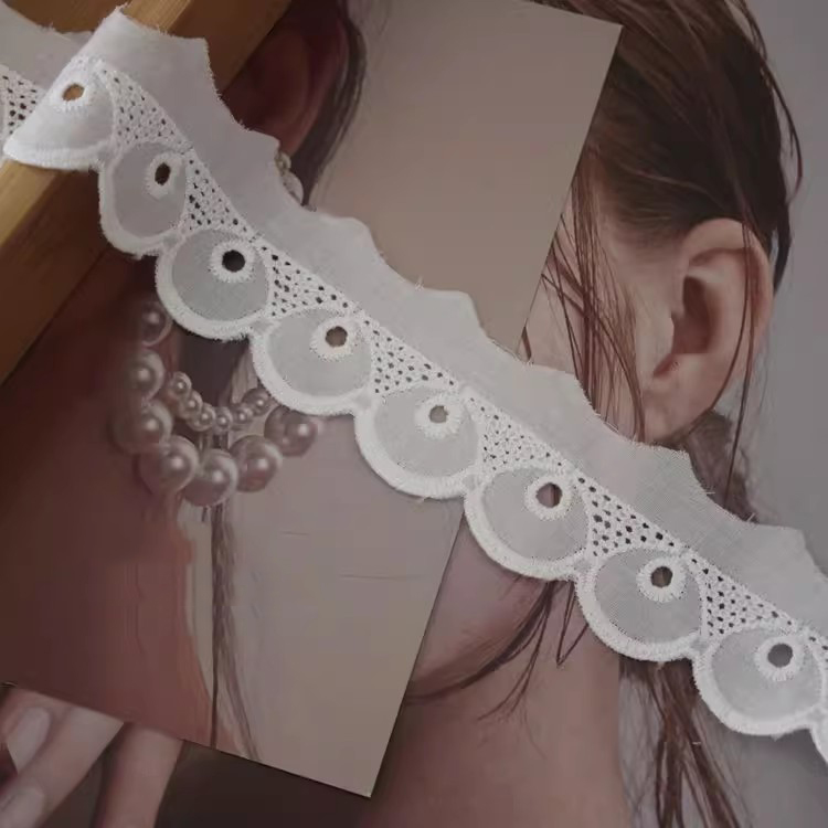 Embroidery Lace Trimming Width 2-4 cm EF0099-Lace Fabric Shop