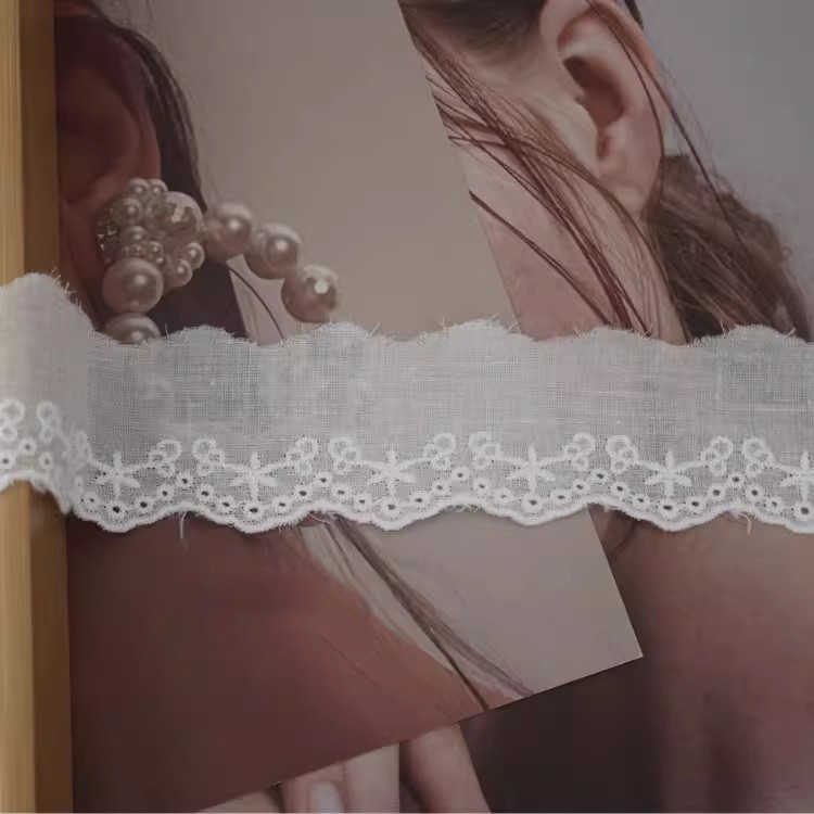 Embroidery Lace Trimming Width 2-4 cm EF0099-Lace Fabric Shop