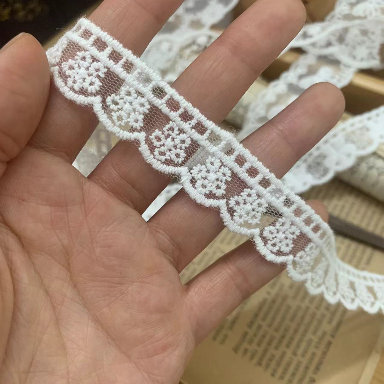 Embroidery Tulle Fabric Width 1-3 cm TF0014