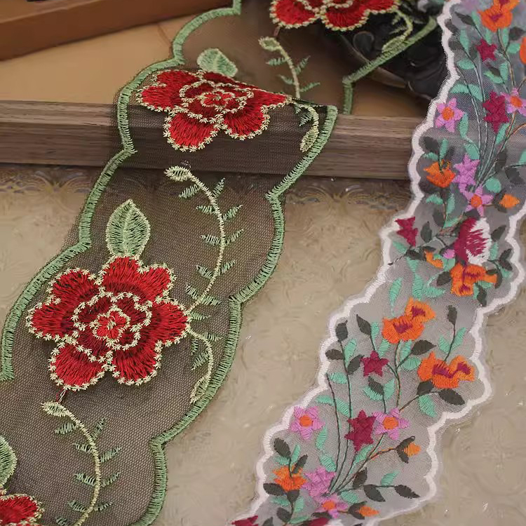 Embroidery Tulle Trim Width 9.5 cm TF0041