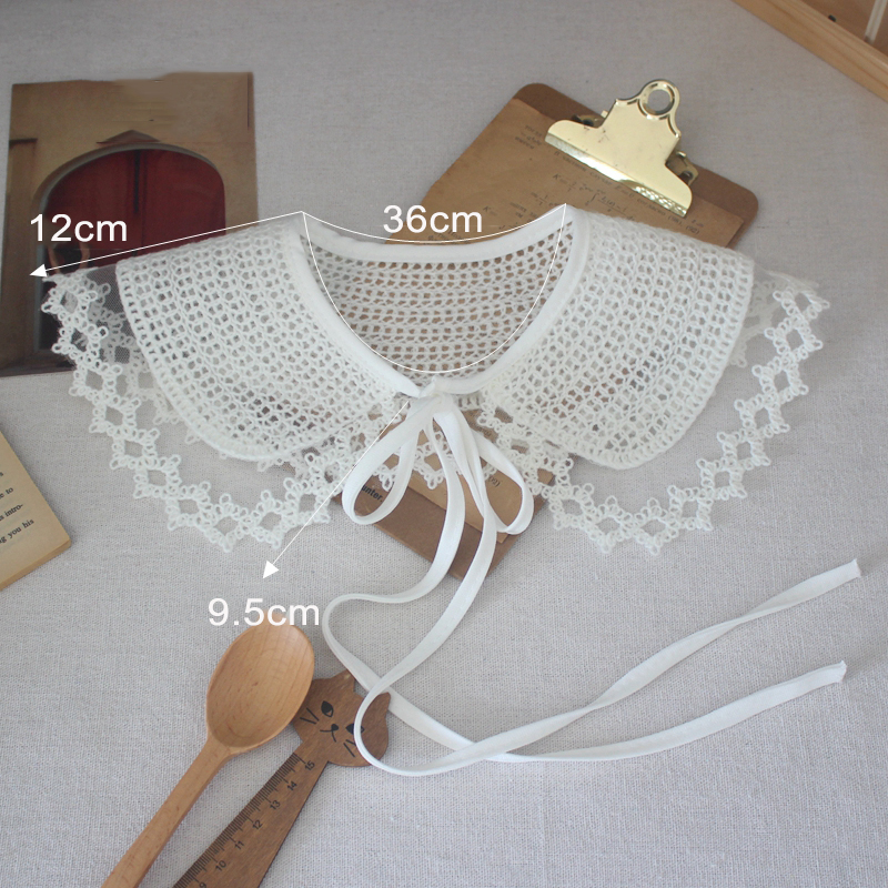 Eyelet Cotton Lace T-shirt Collar Fabric EF0068-Lace Fabric Shop