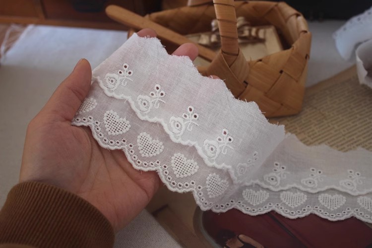 Eyelet Embroidery Cotton Fabric Width 5 cm EF0105
