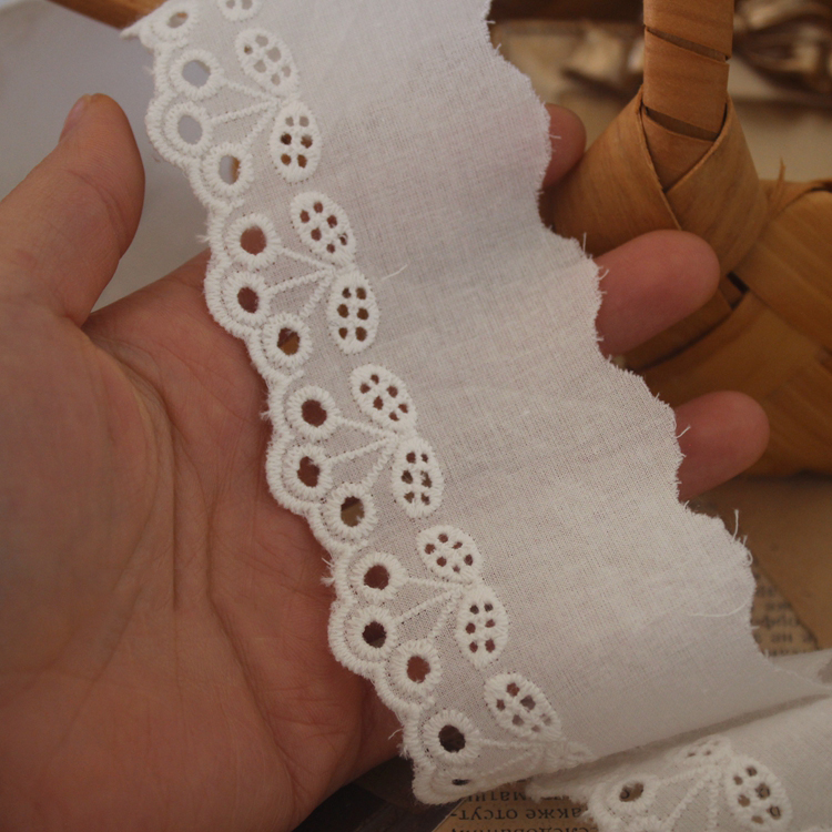 Eyelet Embroidery Cotton Fabric Width 5 cm EF0105