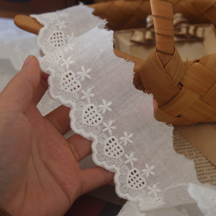 Eyelet Embroidery Cotton Fabric Width 5 cm EF0105