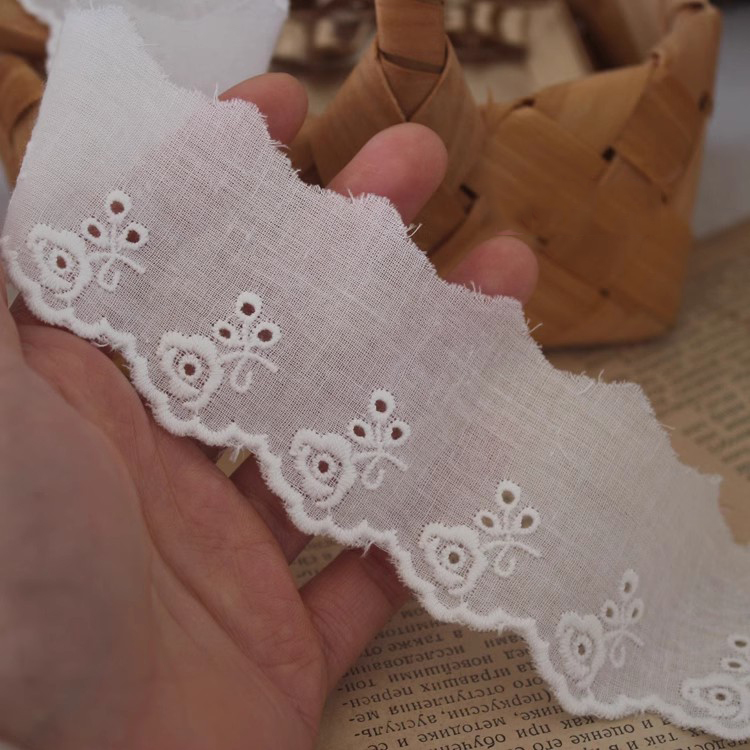 Eyelet Embroidery Cotton Fabric Width 5 cm EF0105