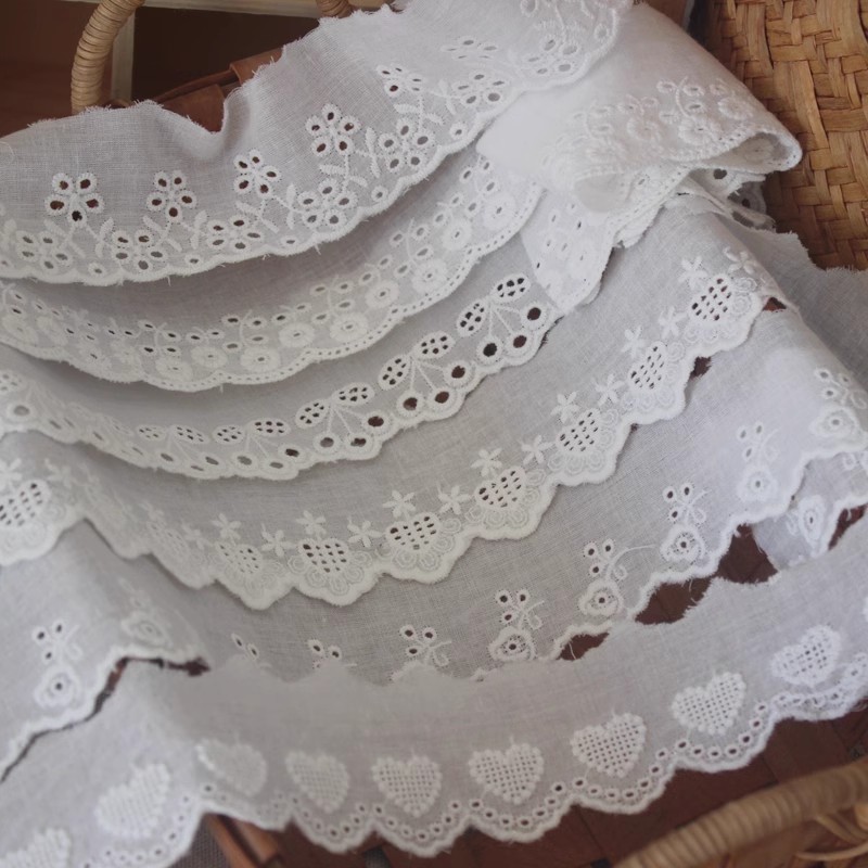 Eyelet Embroidery Cotton Fabric Width 5 cm EF0105