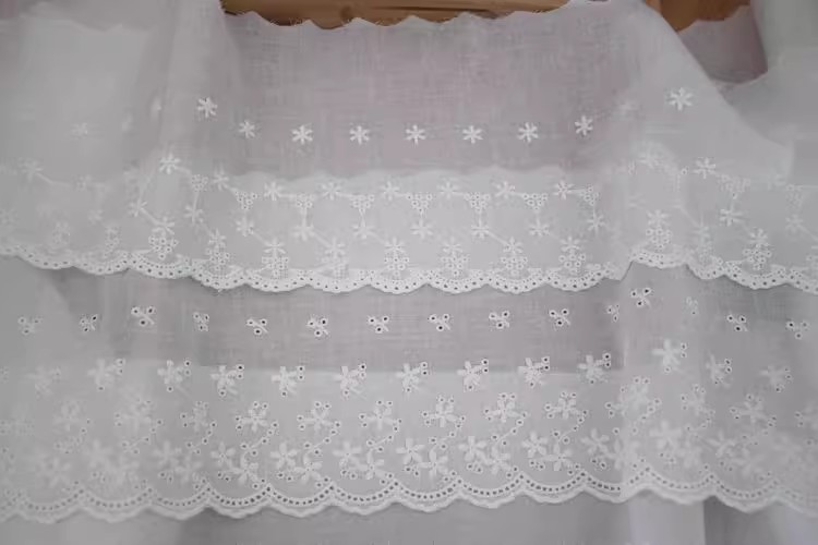 Eyelet Fabrics Width 13-20 cm EF0003-Lace Fabric Shop