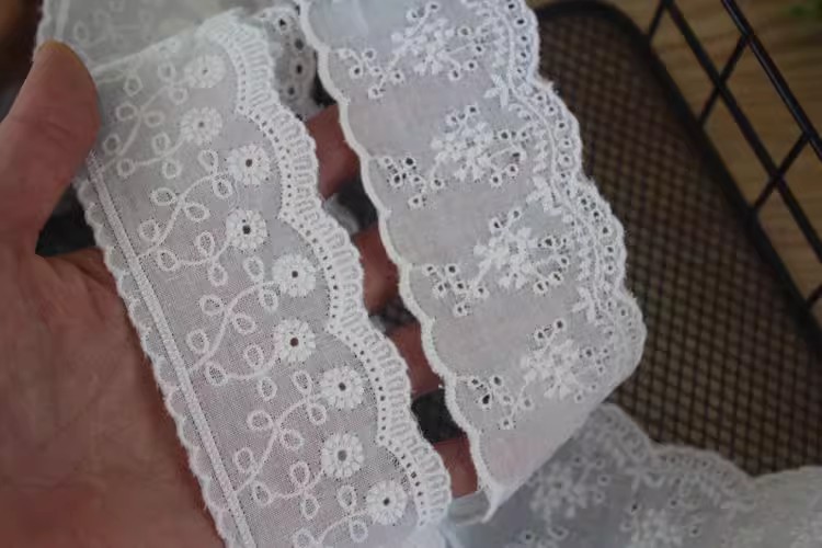 Eyelet Lace Trim Fabric Width 1-5 cm EF0008-Lace Fabric Shop