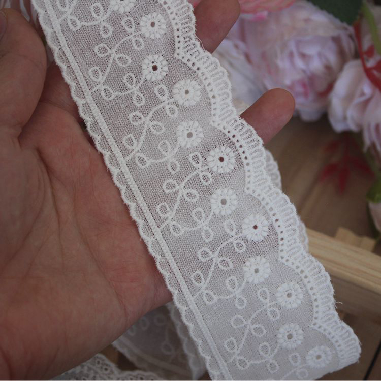 Eyelet Lace Trim Fabric Width 1-5 cm EF0008-Lace Fabric Shop