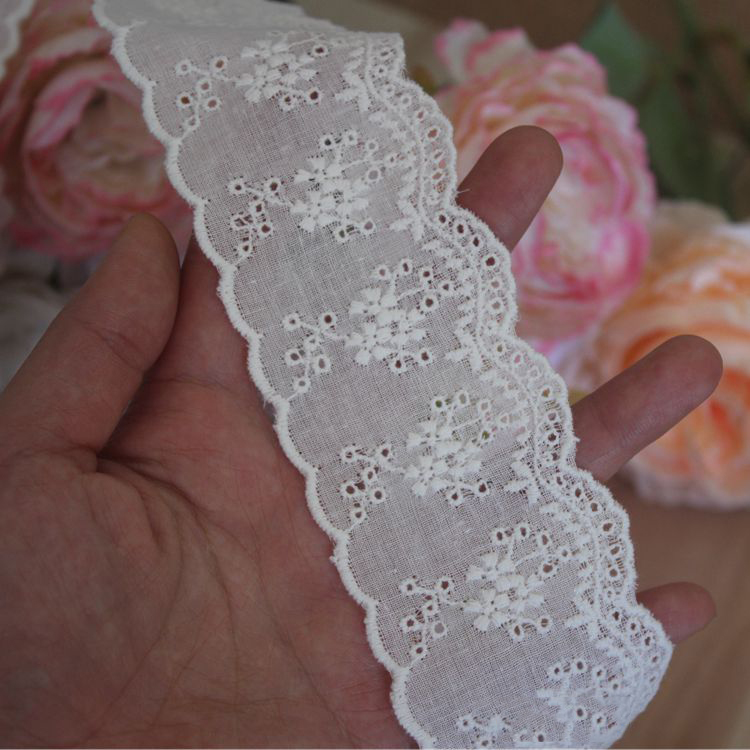 Eyelet Lace Trim Fabric Width 1-5 cm EF0008-Lace Fabric Shop