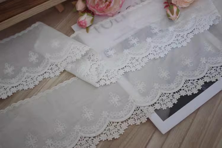 Eyelet Lace Trims Width 5-12 cm EF0009-Lace Fabric Shop