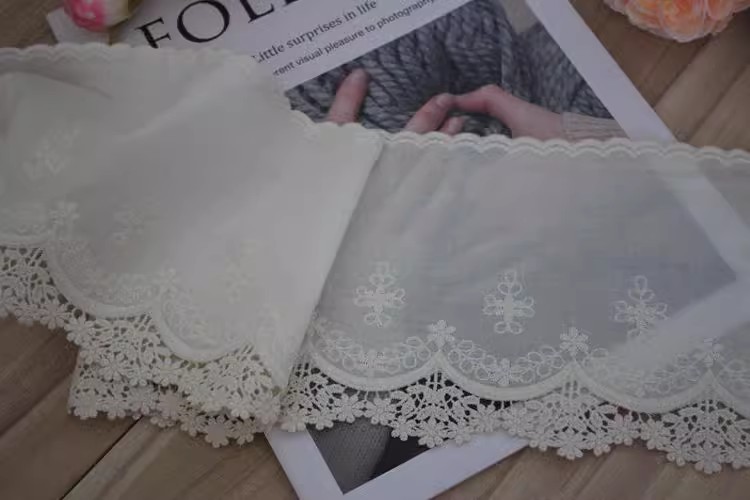 Eyelet Lace Trims Width 5-12 cm EF0009-Lace Fabric Shop