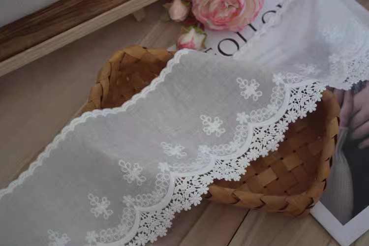 Eyelet Lace Trims Width 5-12 cm EF0009-Lace Fabric Shop