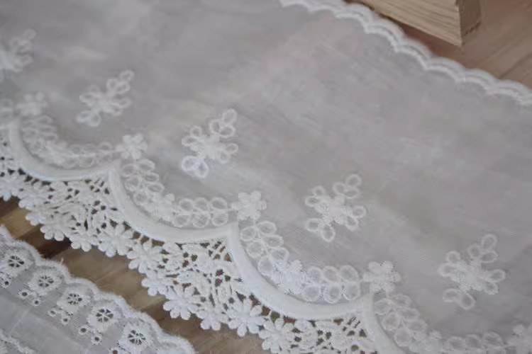 Eyelet Lace Trims Width 5-12 cm EF0009-Lace Fabric Shop