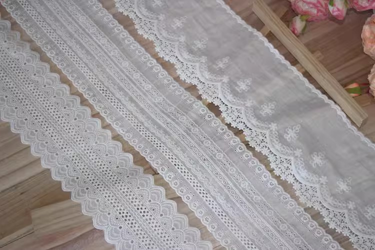 Eyelet Lace Trims Width 5-12 cm EF0009-Lace Fabric Shop
