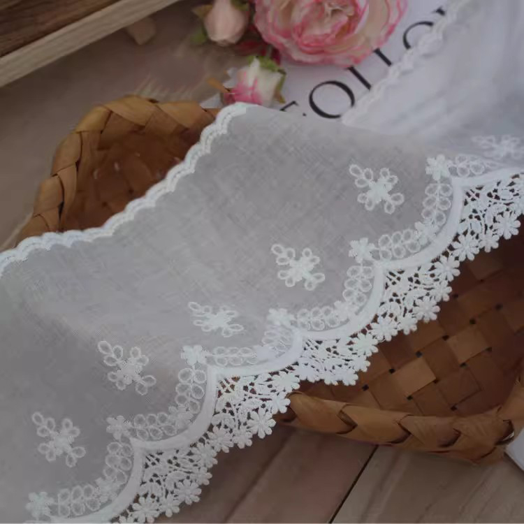 Eyelet Lace Trims Width 5-12 cm EF0009-Lace Fabric Shop