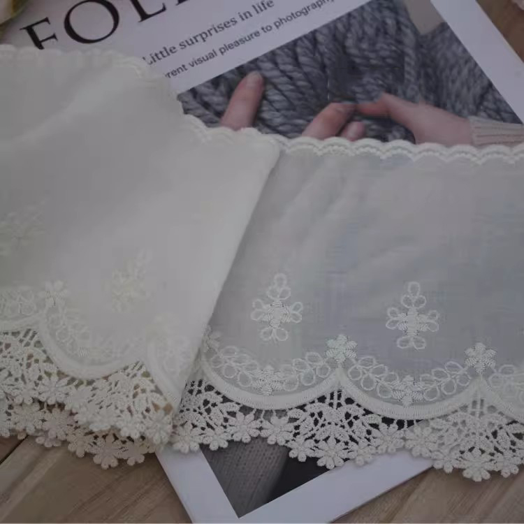 Eyelet Lace Trims Width 5-12 cm EF0009-Lace Fabric Shop
