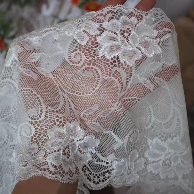 Fashion Designer Elastic Lace Fabric 18 cm LT0403
