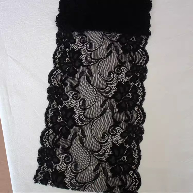 Fashion Designer Elastic Lace Fabric 18 cm LT0403
