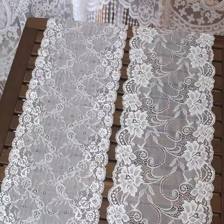 Fashion Designer Elastic Lace Fabric 18 cm LT0403