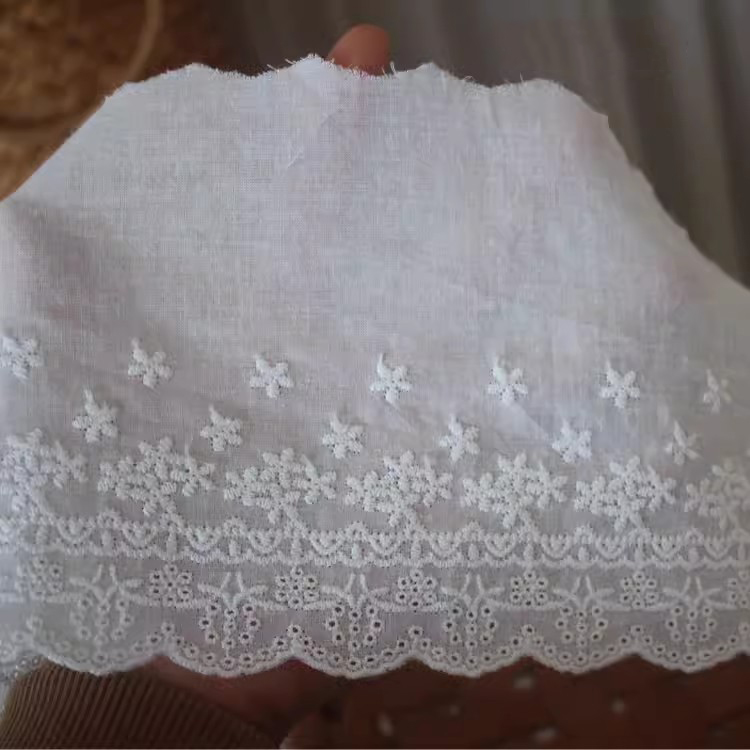 Floral Eyelet Fabric Width 9-13 cm EF0120