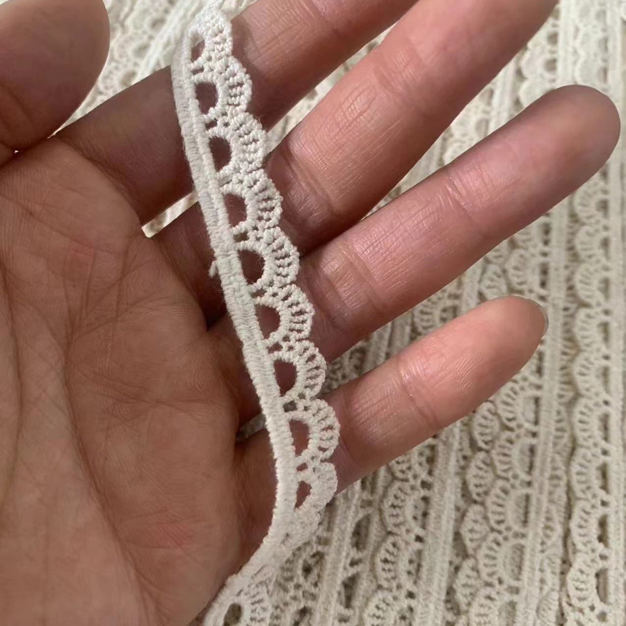 Floral Guipure Decorative Lace Trim Ribbon for Sewing & DIY Crafts Width 1-2 cm LT0027 - Lace Fabric Shop