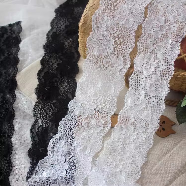 Floral Lace Trim Dress Stretch Fabric 7 cm LT0421