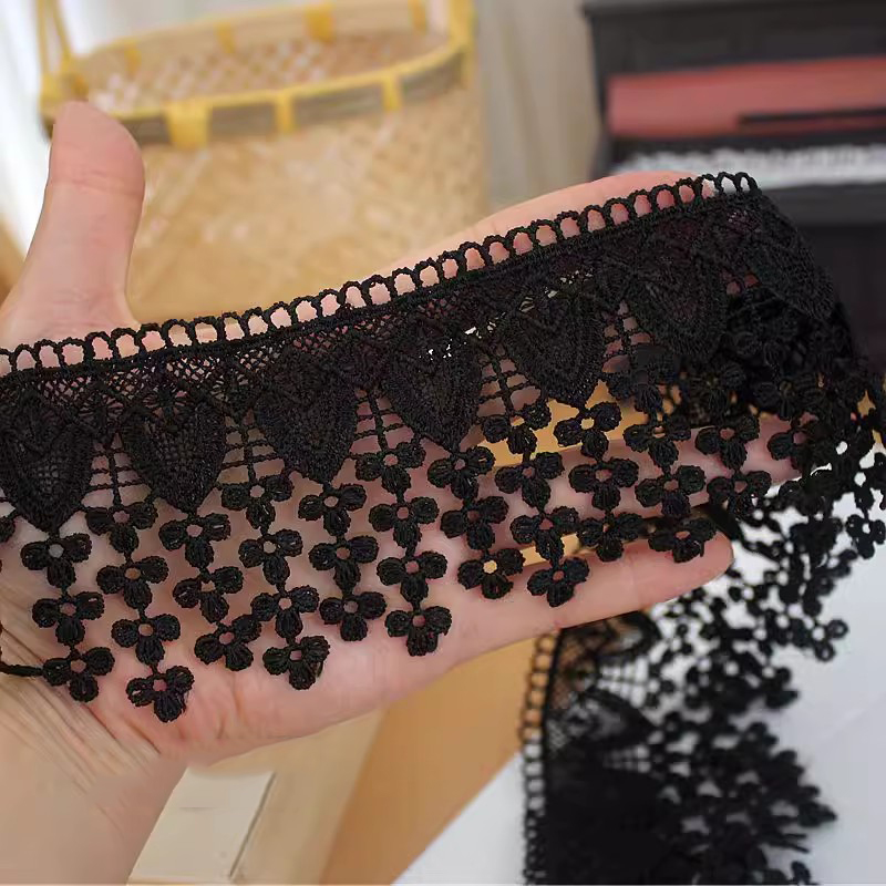 Flower Tassel 3D Lace Trim Width 7-9 cm LT0366-Lace Fabric Shop