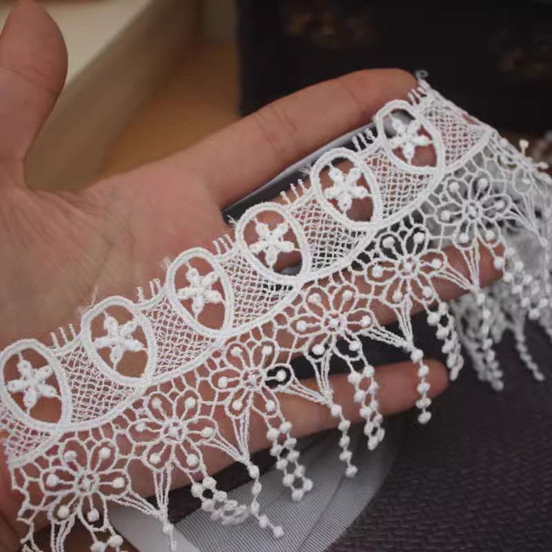 Flower Tassel 3D Lace Trim Width 7-9 cm LT0366-Lace Fabric Shop
