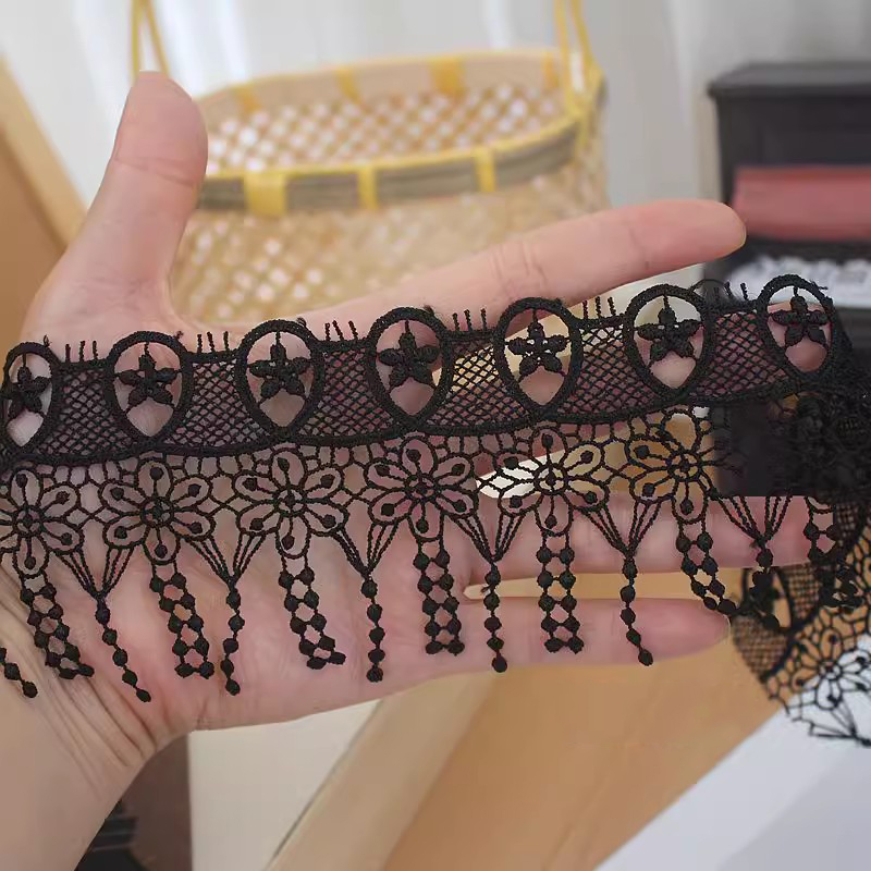 Flower Tassel 3D Lace Trim Width 7-9 cm LT0366-Lace Fabric Shop