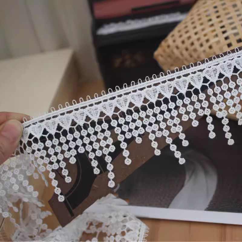 Flower Tassel 3D Lace Trim Width 7-9 cm LT0366-Lace Fabric Shop