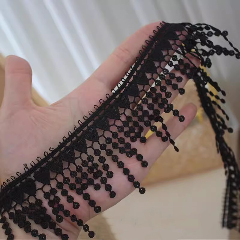 Flower Tassel 3D Lace Trim Width 7-9 cm LT0366-Lace Fabric Shop